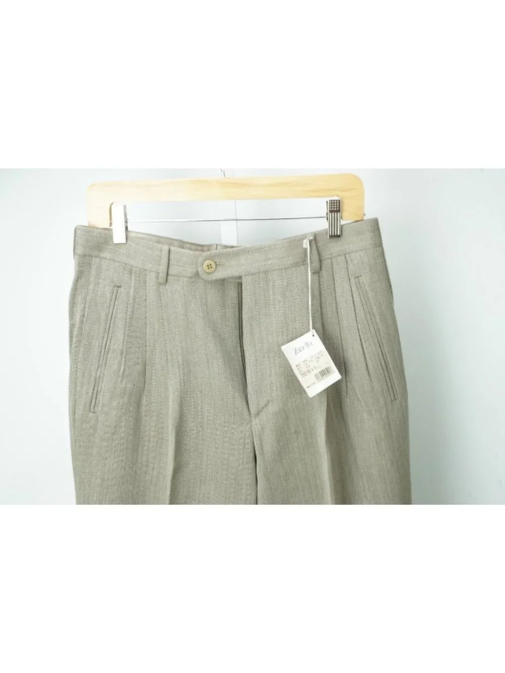 Zanella Touring Brown Woven 100% Wool Dress Pant 48R EU BRAND NEW